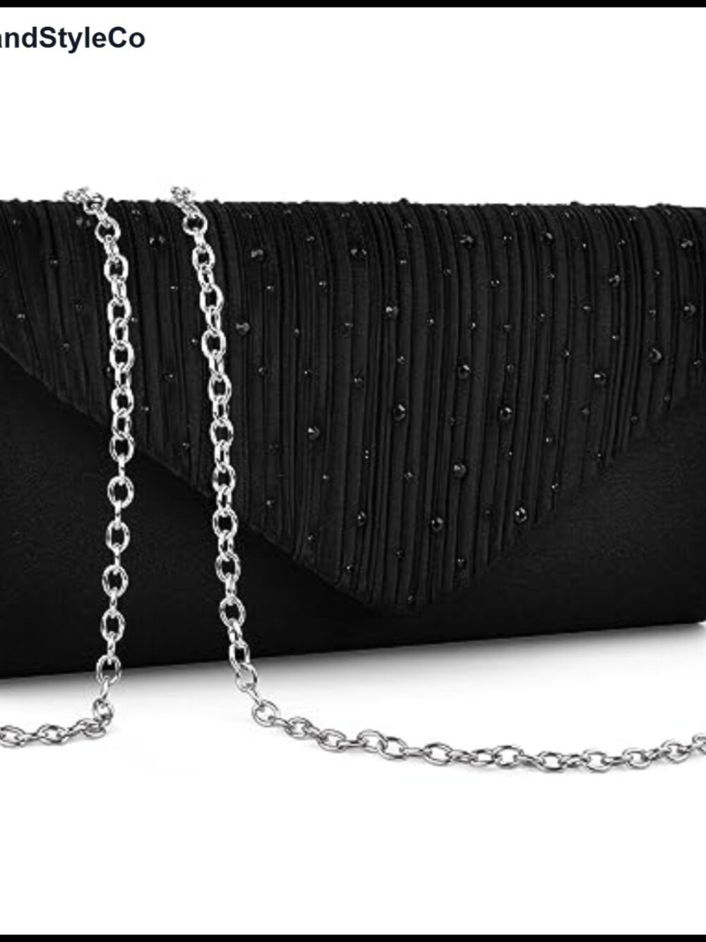Evening Clutch Purse Satin Envelope Crossbody Shoulder Bag for Formal Events